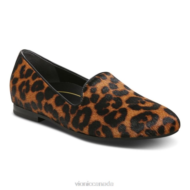 Vionic Willa Slip on Flat 4642661214 Tan Leopard Vionic boots canada