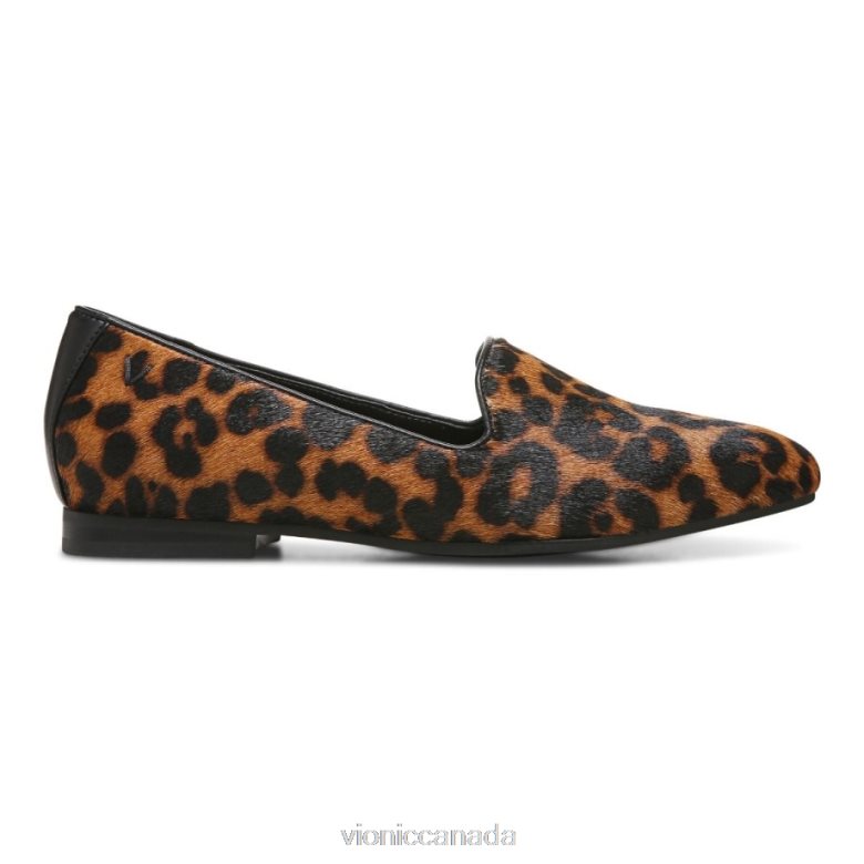 Vionic Willa Slip on Flat 4642661214 Tan Leopard Vionic boots canada