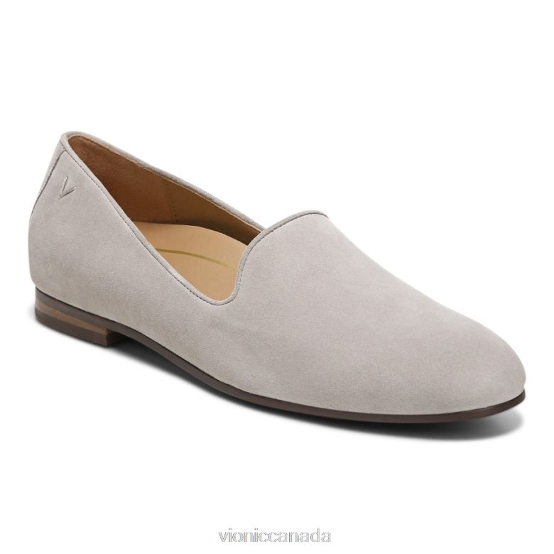 Vionic Willa Slip on Flat 4642661215 Dark Taupe Suede Vionic calgary