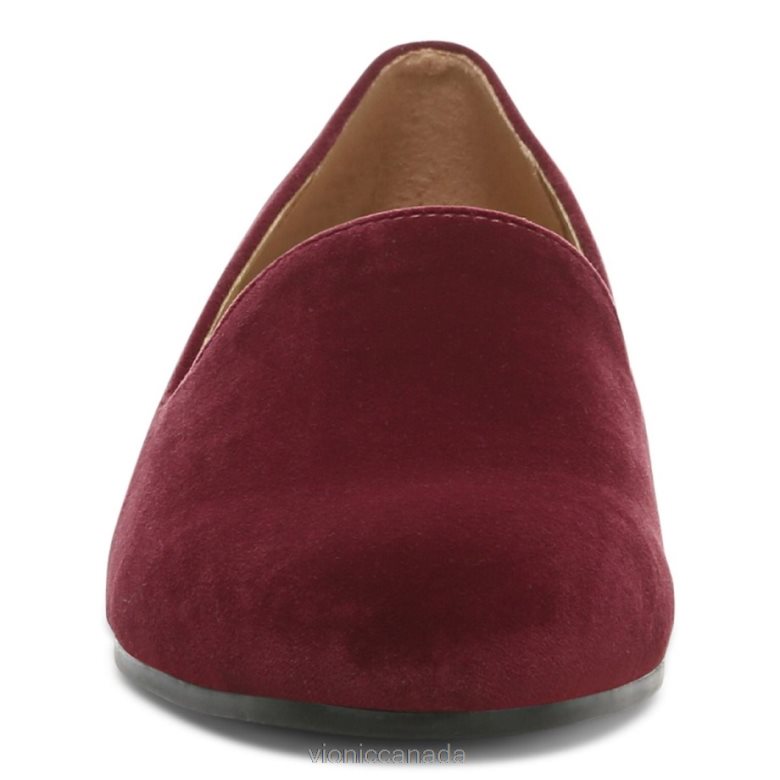 Vionic Willa Slip on Flat 4642661219 Shiraz Velvet Vionic canada shoes