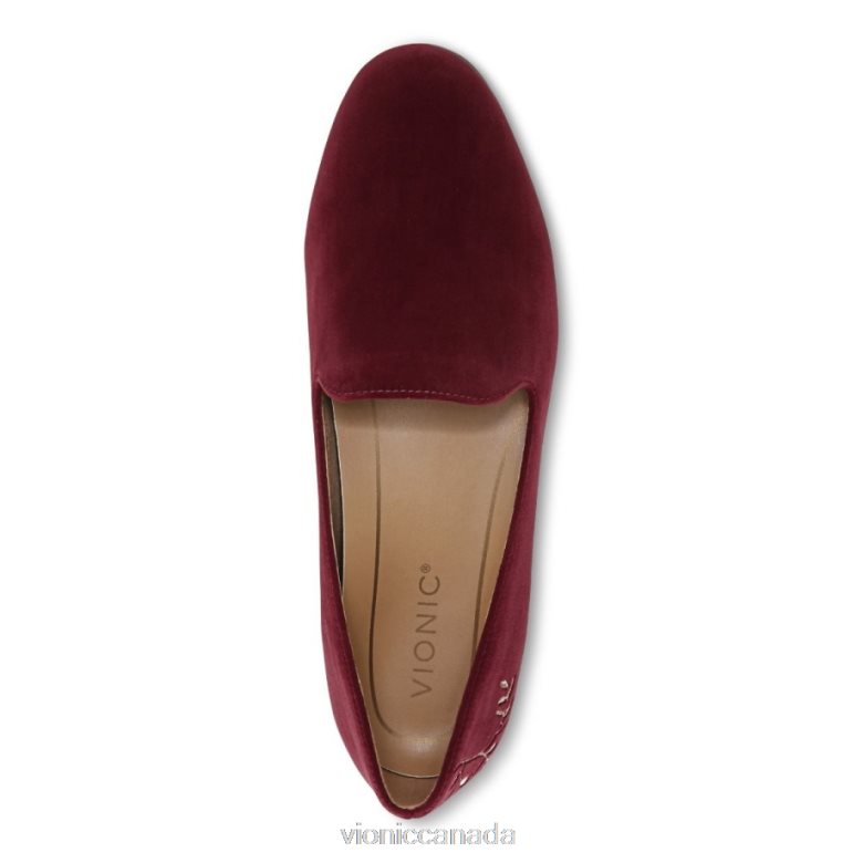 Vionic Willa Slip on Flat 4642661219 Shiraz Velvet Vionic canada shoes