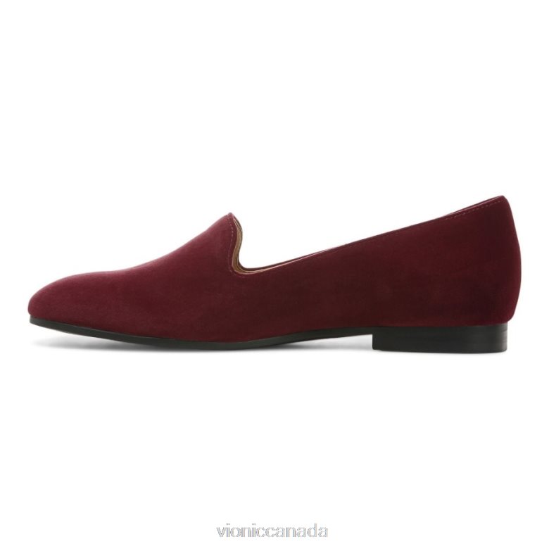 Vionic Willa Slip on Flat 4642661219 Shiraz Velvet Vionic canada shoes