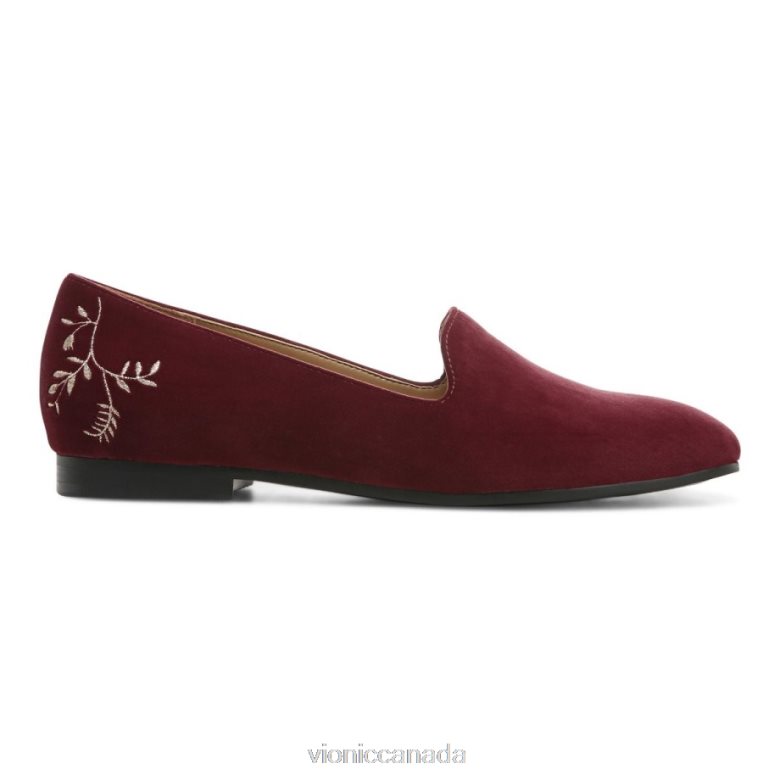 Vionic Willa Slip on Flat 4642661219 Shiraz Velvet Vionic canada shoes
