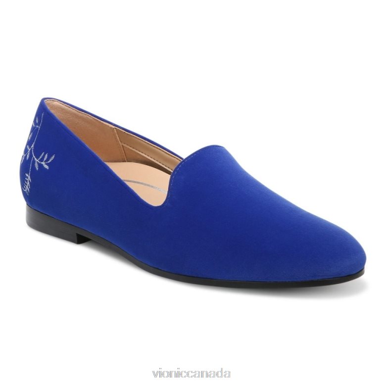 Vionic Willa Slip on Flat 4642661220 Cobalt Velvet Vionic canada sale