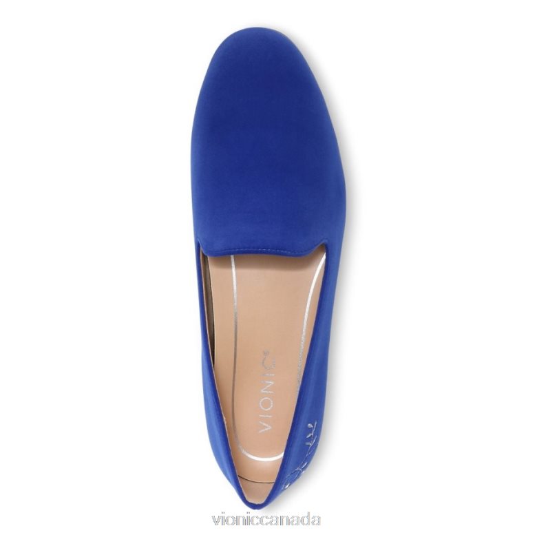 Vionic Willa Slip on Flat 4642661220 Cobalt Velvet Vionic canada sale