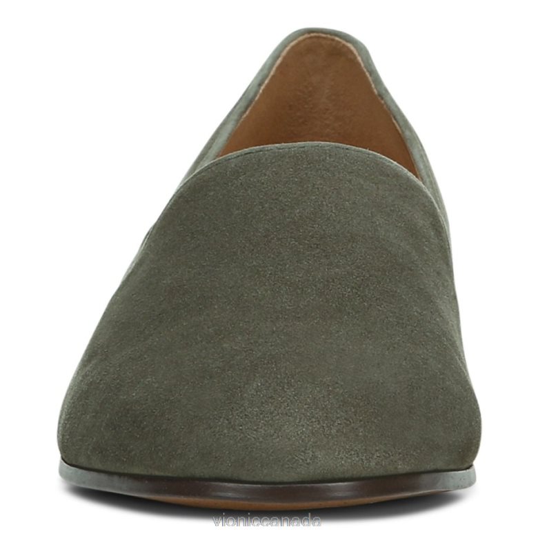 Vionic Willa Slip on Flat 4642661222 Olive Suede Vionic boots canada