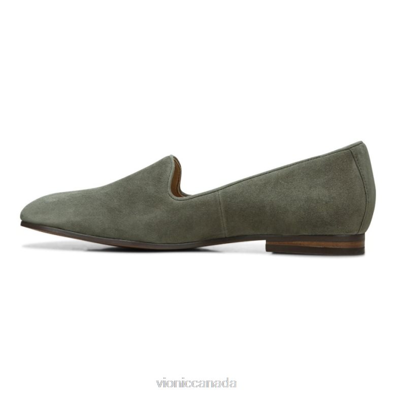 Vionic Willa Slip on Flat 4642661222 Olive Suede Vionic boots canada