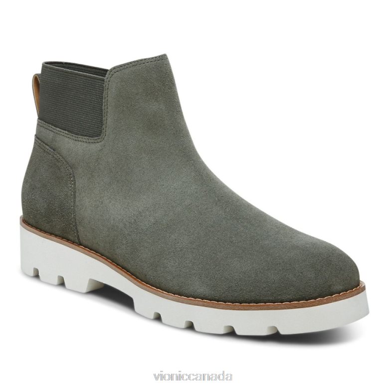 Vionic Brionie Chelsea Boot 464266860 Olive Suede Vionic calgary