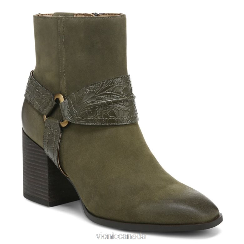 Vionic Carnelia Boot 464266829 Olive Nubuck Vionic shoes calgary