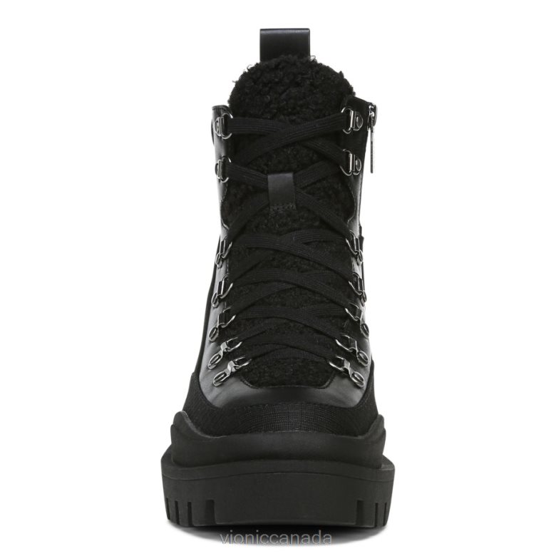 Vionic Jaxen Boot 464266837 Black Leather Shearling Vionic shoes calgary