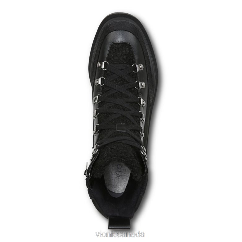 Vionic Jaxen Boot 464266837 Black Leather Shearling Vionic shoes calgary