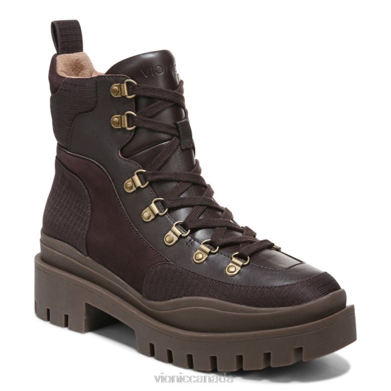 Vionic Jaxen Boot 464266839 Chocolate Leather Textile Vionic sneakers
