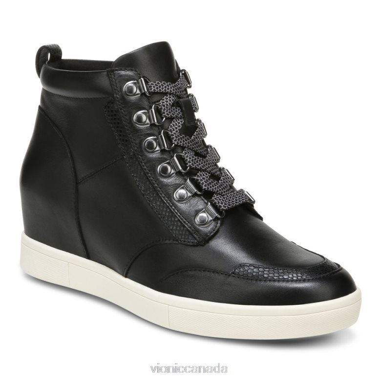 Vionic Jordy High Top 464266871 Black Leather Vionic sneakers