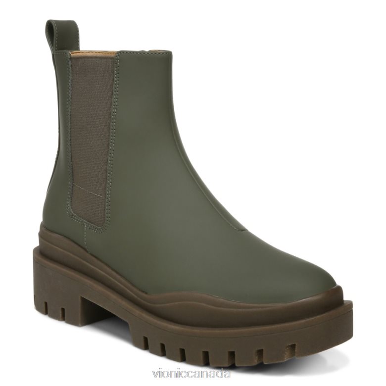 Vionic Karsen Boot 464266844 Olive Synthetic Rubber Vionic calgary