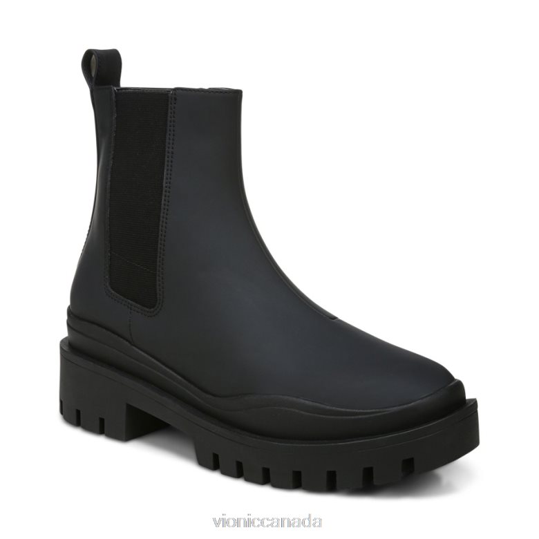 Vionic Karsen Boot 464266845 Black Synthetic Rubber Vionic shoes calgary