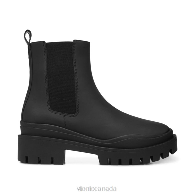 Vionic Karsen Boot 464266845 Black Synthetic Rubber Vionic shoes calgary
