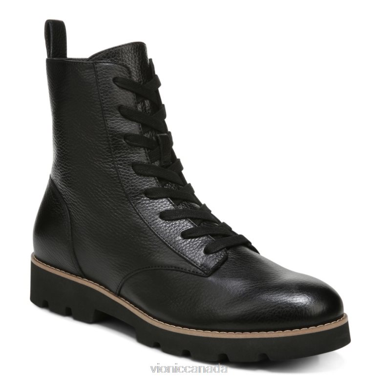 Vionic Lani Lace-up Boot 464266833 Black Leather Vionic canada sale