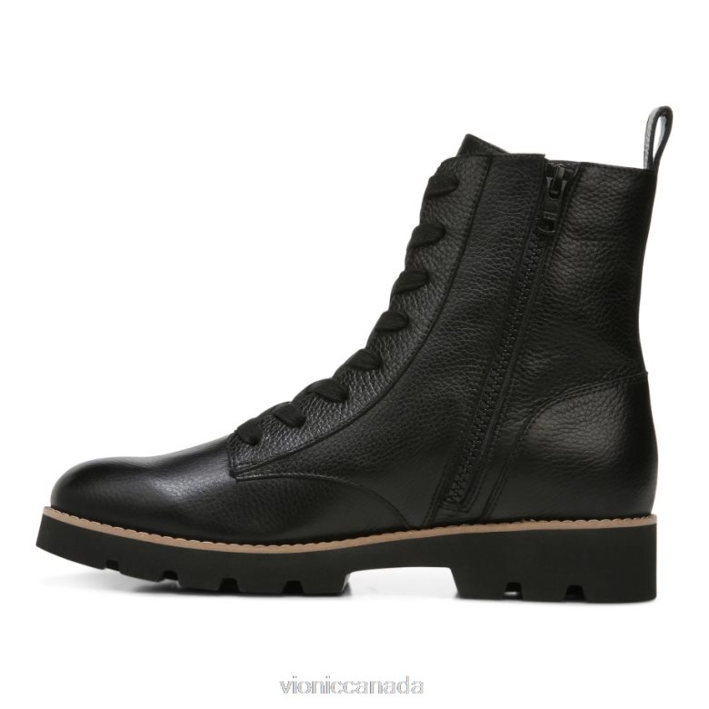 Vionic Lani Lace-up Boot 464266833 Black Leather Vionic canada sale