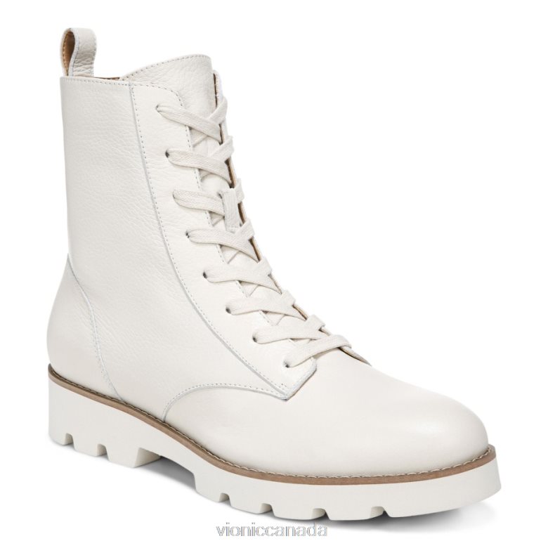Vionic Lani Lace-up Boot 464266835 Cream Leather Vionic boots canada