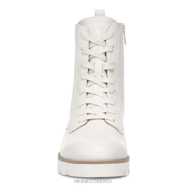 Vionic Lani Lace-up Boot 464266835 Cream Leather Vionic boots canada