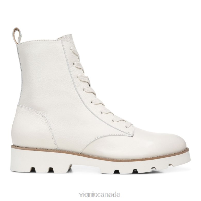 Vionic Lani Lace-up Boot 464266835 Cream Leather Vionic boots canada