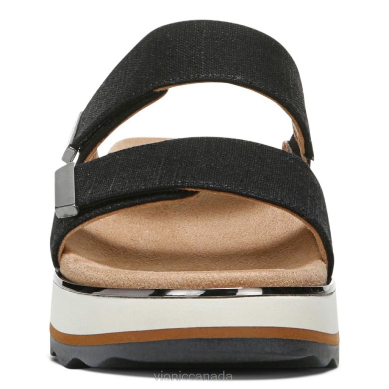 Vionic Brandie Flatform Sandal 464266922 Onyx Linen Vionic boots canada