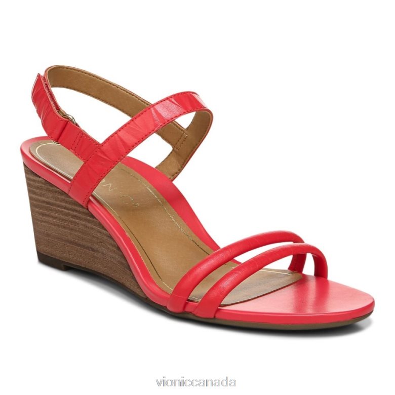 Vionic Emmy Wedge Sandal 464266895 Poppy Vionic canada shoes