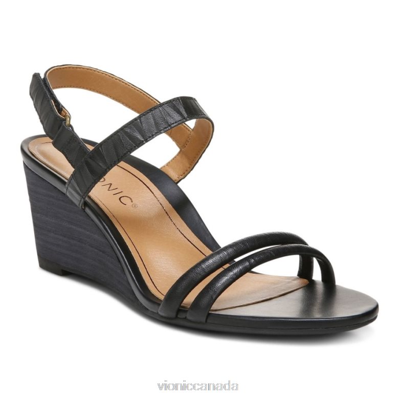 Vionic Emmy Wedge Sandal 464266897 Black Vionic canada
