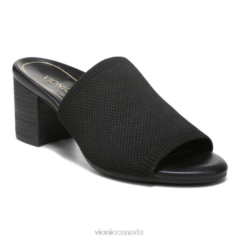 Vionic Fleur Heeled Sandal 464266890 Black Vionic boots canada