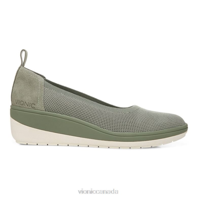 Vionic Jacey Knit Wedge 464266399 Army Green Vionic canada shoes
