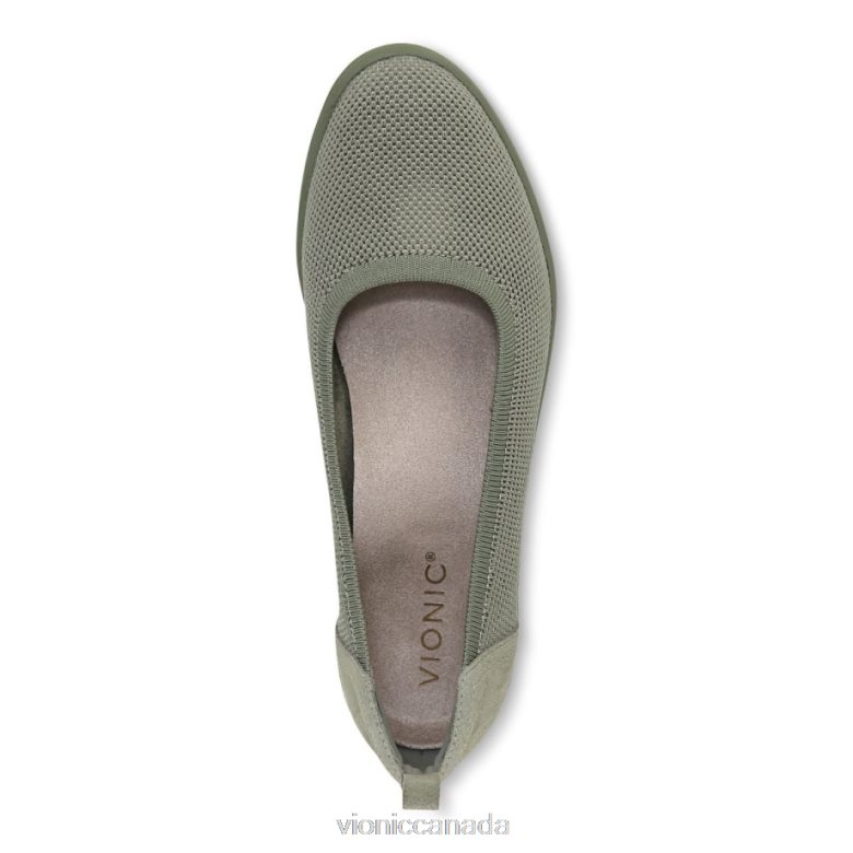Vionic Jacey Knit Wedge 464266906 Army Green Vionic boots canada