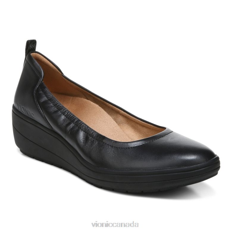 Vionic Jacey Wedge 464266139 Black Vionic sandals canada