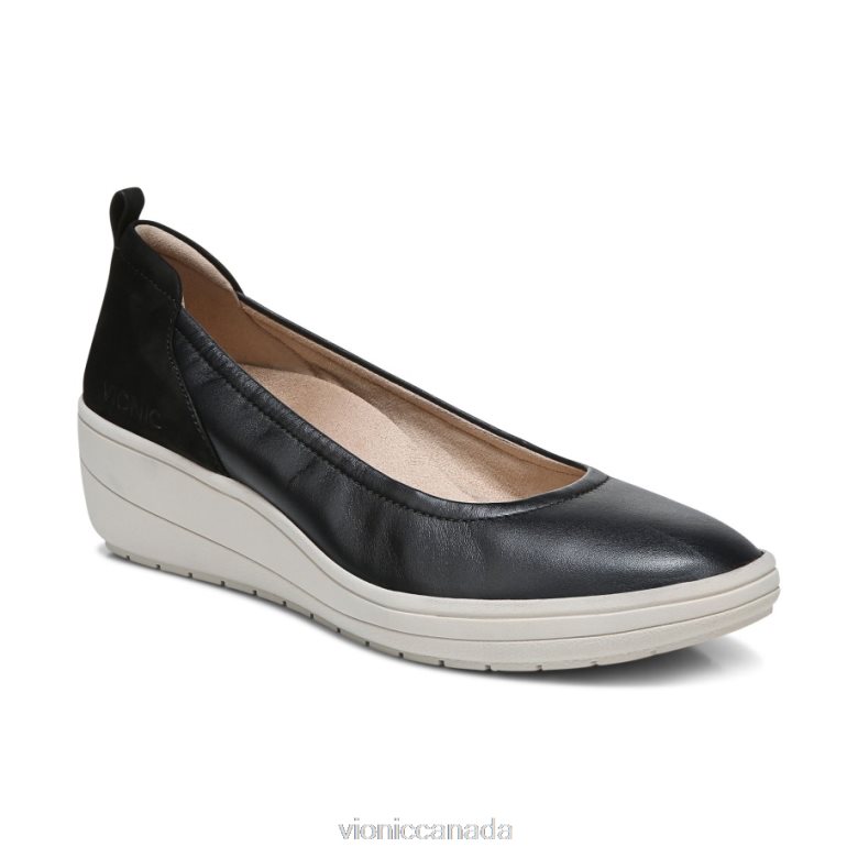 Vionic Jacey Wedge 464266909 Black Vionic sandals canada