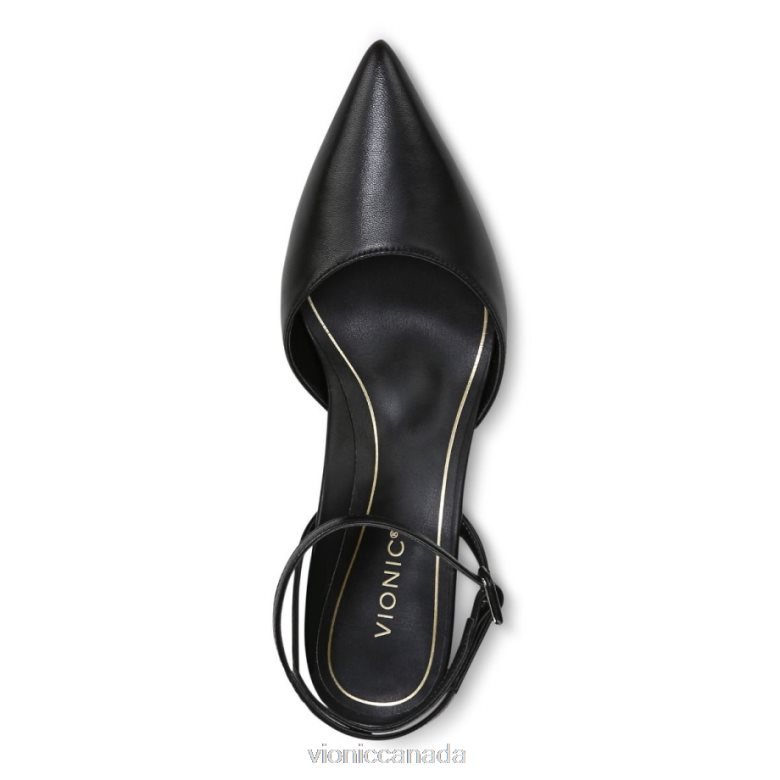 Vionic Jacynda Kitten Heel 464266884 Black Leather Vionic shoes calgary