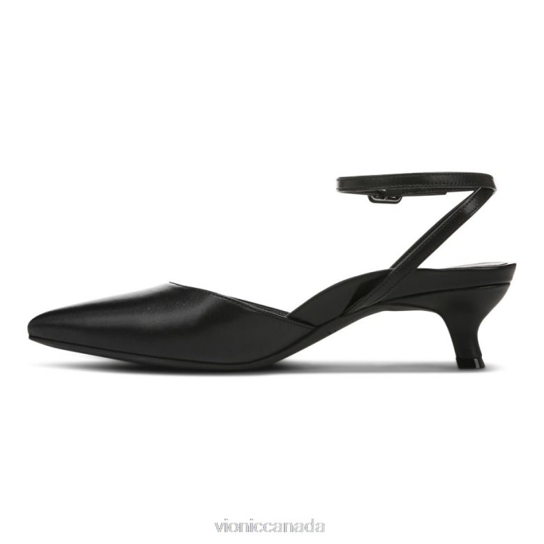 Vionic Jacynda Kitten Heel 464266884 Black Leather Vionic shoes calgary