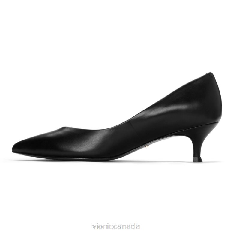 Vionic Josie Kitten Heel 46426616 Black Leather Vionic shoes calgary