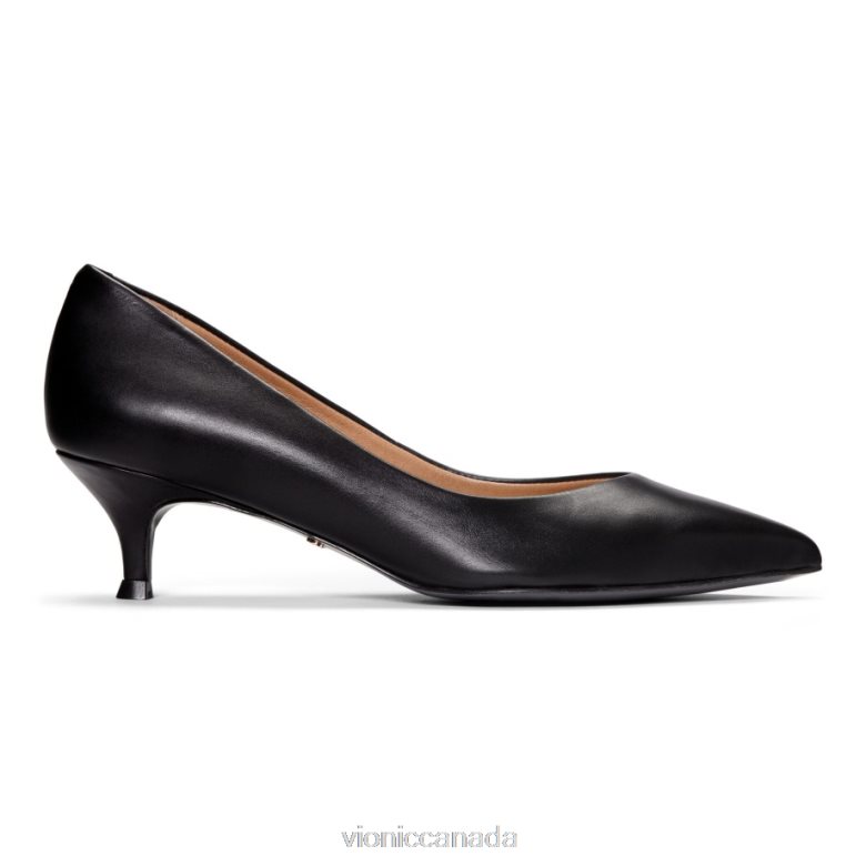 Vionic Josie Kitten Heel 46426616 Black Leather Vionic shoes calgary