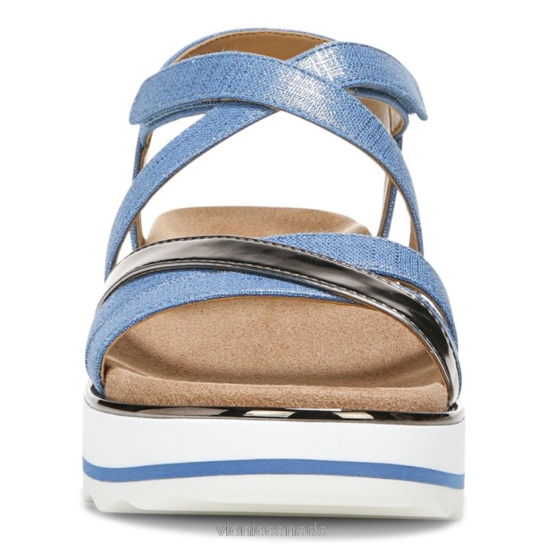 Vionic Kellyn Flatform Sandal 464266932 Vallarta Blue Vionic shoes calgary