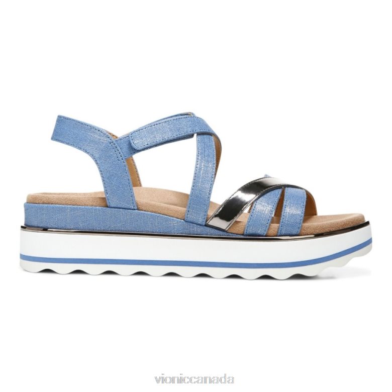 Vionic Kellyn Flatform Sandal 464266932 Vallarta Blue Vionic shoes calgary