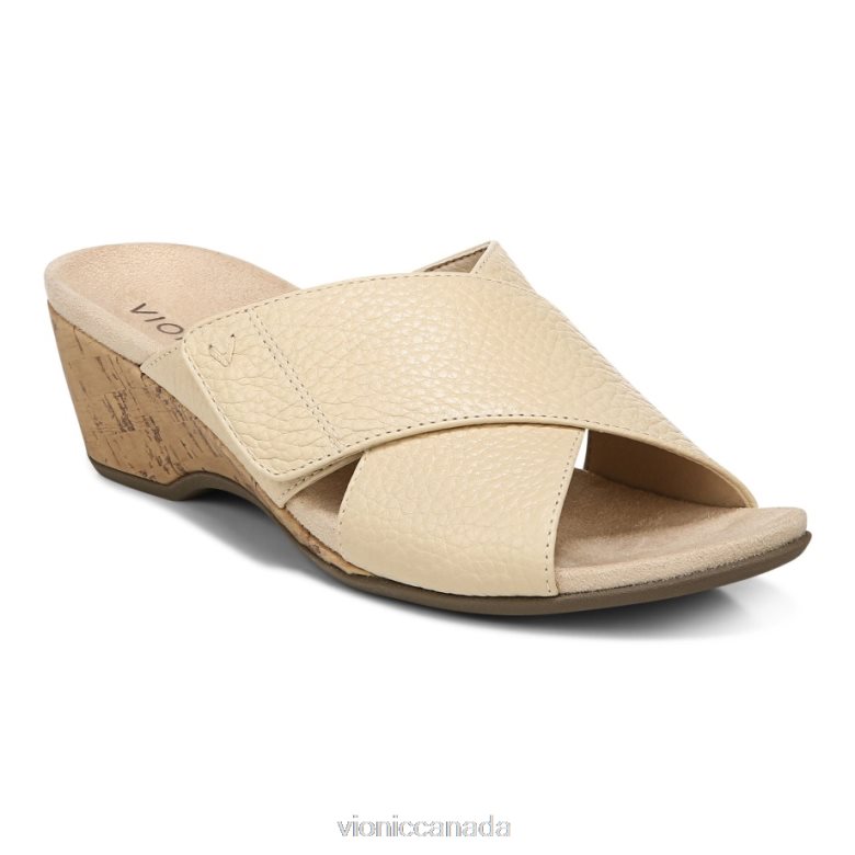 Vionic Leticia Wedge Sandal 464266903 Semolina Vionic canada shoes