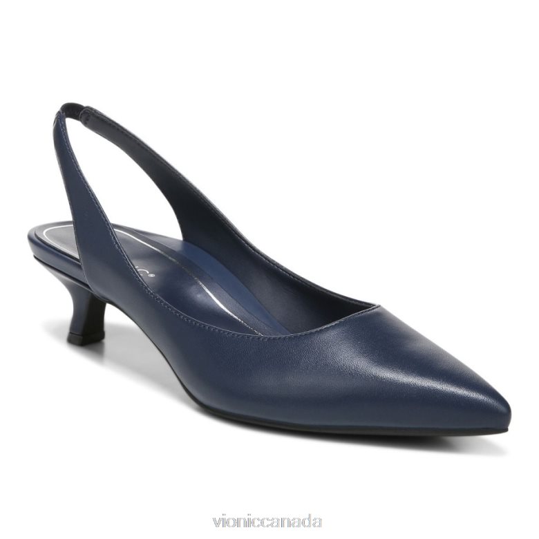 Vionic Ziva Kitten Heel 464266878 Navy Leather Vionic sneakers