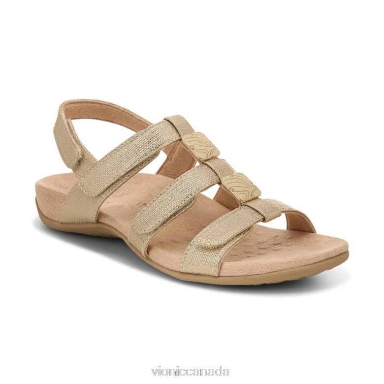 Vionic Amber Adjustable Sandal 4642661406 Gold Vionic sneakers