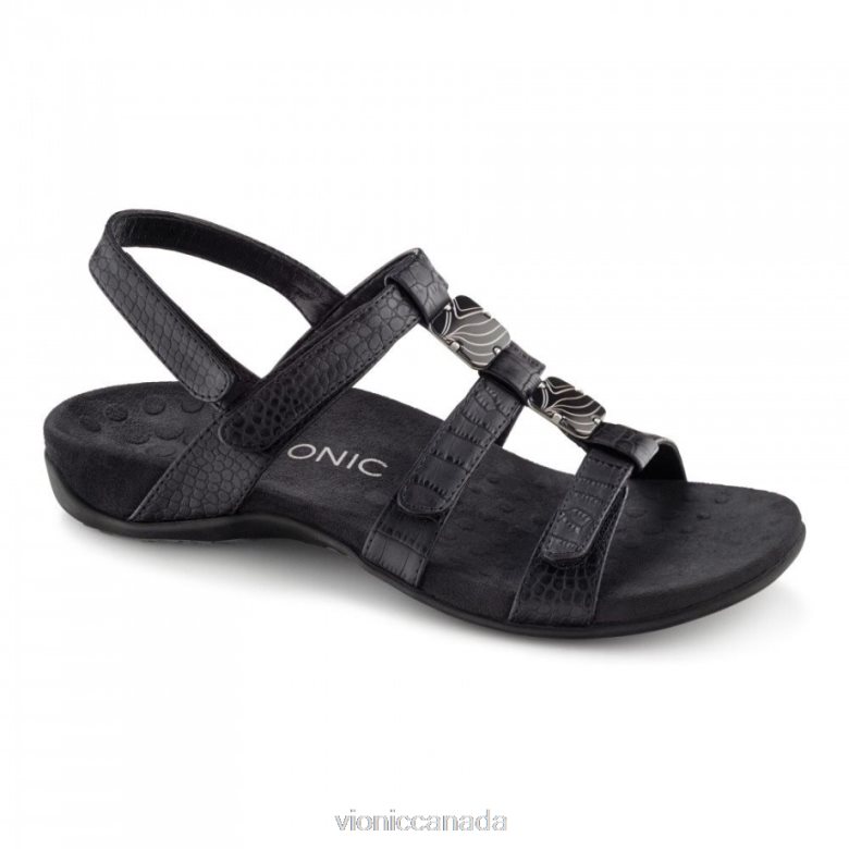 Vionic Amber Sandal 46426617 Black Crocodile Vionic canada shoes