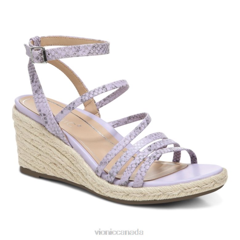 Vionic Ayda Espadrille Wedge Sandal 46426643 Pastel Lilac Vionic canada