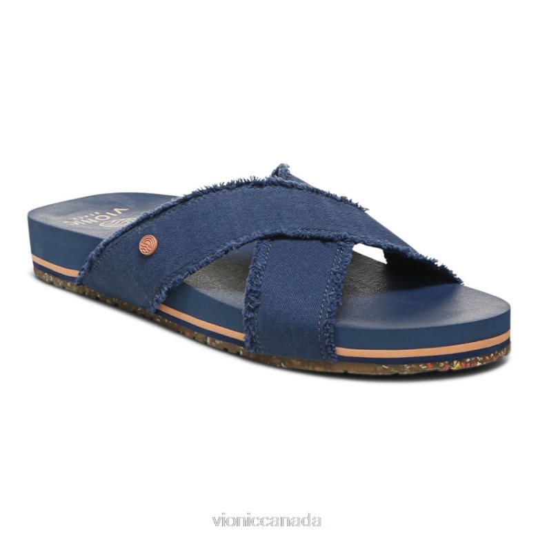 Vionic Beach Panama Sandal 4642661306 Navy Vionic boots canada