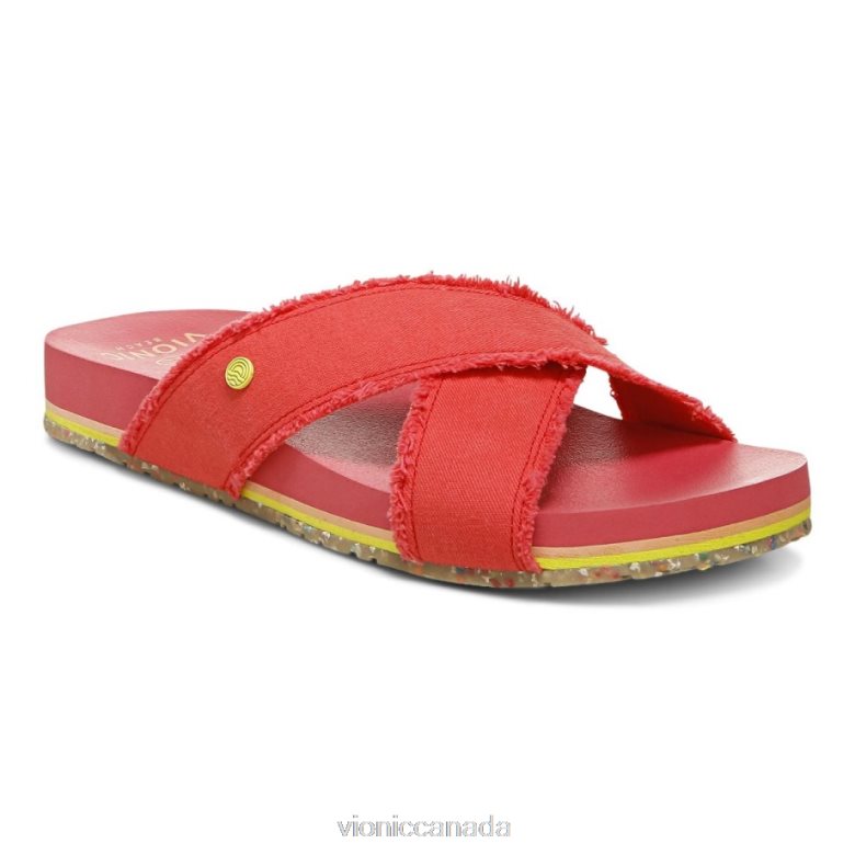 Vionic Beach Panama Sandal 4642661307 Poppy Vionic calgary