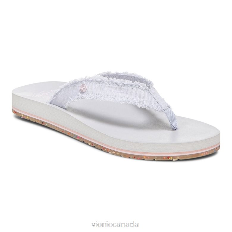 Vionic Beach Unwind Toe Post Sandal 4642661297 Blue Haze Vionic canada