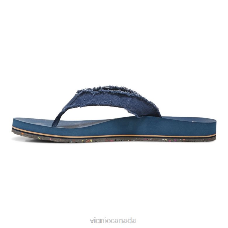 Vionic Beach Unwind Toe Post Sandal 4642661298 Navy Vionic boots canada