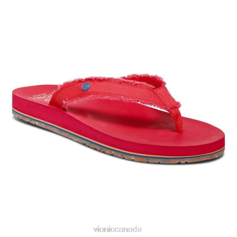 Vionic Beach Unwind Toe Post Sandal 4642661299 Poppy Vionic calgary