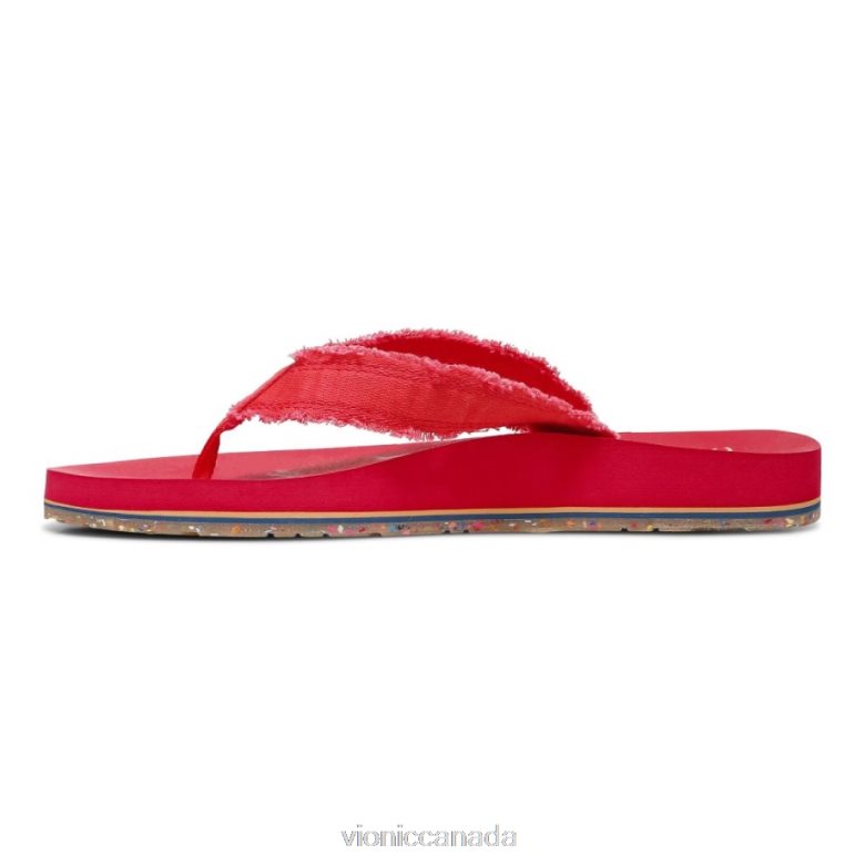 Vionic Beach Unwind Toe Post Sandal 4642661299 Poppy Vionic calgary